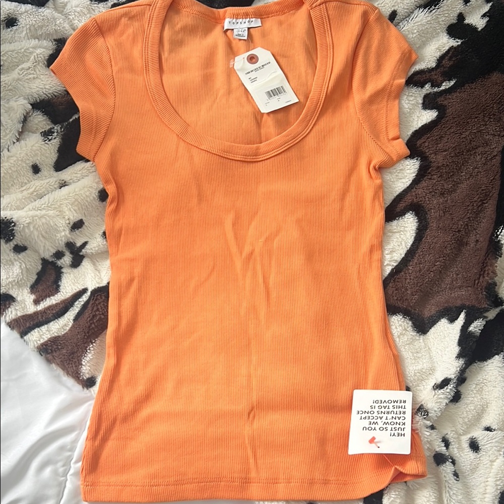 Orange Women's Top by TopShop
